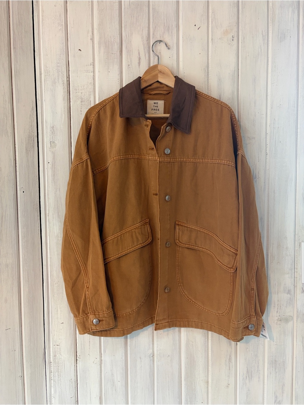 NWT We The Free Lemon Denim Jacket in Meerkat - Picture 8 of 8